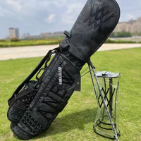 Fashion Rivet Golf Stand Bag for Men and Women, Lightweight Driving Range Practice Bag with Dual Cap Design