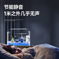 Curved Glass Aquarium Fish Tank for Desktop & Home Decor, Small to Medium Size