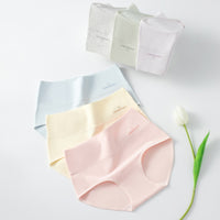 Women's High-Waist Cotton Underwear with Extended Crotch, Tummy Control & Hip Lift, 10A Antibacterial