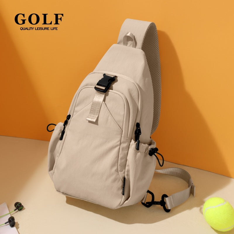 GOLF Unisex Fashion Crossbody Chest Bag for iPad Multi-compartment Outdoor Water-resistant Lightweight Phone Pouch