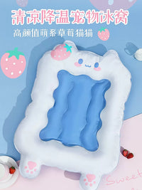 Pet Cooling Mat for Cats and Dogs, Summer Ice Pad Bed for Relief from Heat