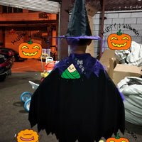 New Halloween Kids Witch Cape Costume Set for Cosplay Stage Performance