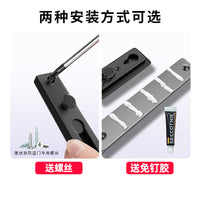 Drill-Free Stainless Steel Door Chain Lock for Home and Hotel Security