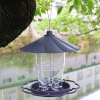 Retractable Large Capacity Hanging Bird Feeder for Outdoor Use