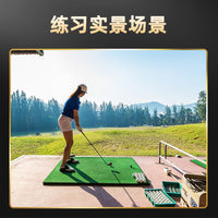 PGK Golf Hitting Mat Double-Layer 3D Spring Swing Practice Mat