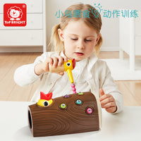 Te Bao Er Magnetic Woodpecker Catch Worm Game for Kids