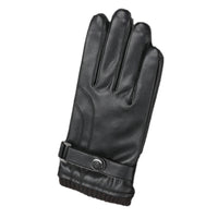 Men's PU Leather Thermal Touchscreen Gloves for Winter Driving & Cycling