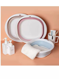 Foldable Wash Basin Portable Plastic Basin for Home Dorm Travel