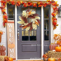 Autumn Harvest Festival Wreath Front Door Wall Hanging Decor