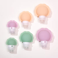 Silicone Travel Bottles for Shampoo, Lotion, and Toiletries - Portable Refillable Containers