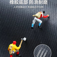 Cartoon Oval Bathroom Mat Absorbent Non-Slip Toilet Floor Rug