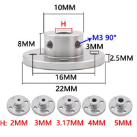 Aluminum Alloy Flange Coupling for Motor Shafts 2-16mm
