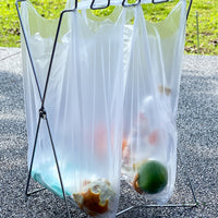 Portable Outdoor Folding Trash Bag Holder for Camping, Picnic, and Home Kitchen