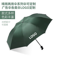 Automatic UV Protection Umbrella, Sunshade, Three-Fold, Black Glue Sun Umbrella