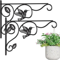 Rustproof Wall-Mounted Plant Hanger Hook for Bird Feeders Wind Chimes Lanterns Outdoor Decor