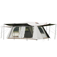 Automatic Ridge Tent 2-Room 2-Hall Double-Layer Family Camping Tent with Sun Protection and Rainproof Features