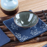 DIY Embroidery Coaster Kit for Beginners - Sashiko & Ribbon Embroidery Tea Mat Craft Set