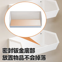 Wall-Mounted Kitchen Storage Basket for Spices, Fruits, and Vegetables