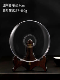 Puerh Tea Cake Display Stand with Dustproof Acrylic Case