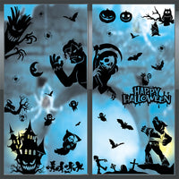Halloween Castle Ghost Festival Window Clings Party Decor Static Stickers