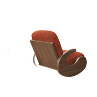Chinese Style Solid Wood Rocking Chair Single Lounge Sofa for Balcony Garden