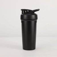 304 Stainless Steel Shaker Bottle with Scale, Portable Sports Water Bottle for Protein Powder and Shakes