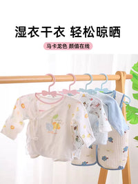 Kids' Non-Slip Space-Saving Clothes Hangers for Baby and Toddler Garments