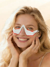 EMS Microcurrent Eye Massager with Red Light Therapy for Dark Circles and Eye Bags