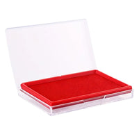 Quick-Dry Ink Pad for Office and Fingerprint Use, Portable Red/Blue Inkpad