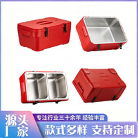 Outdoor Camping Insulated Cooler Box with Compartments for Fishing and Food Storage