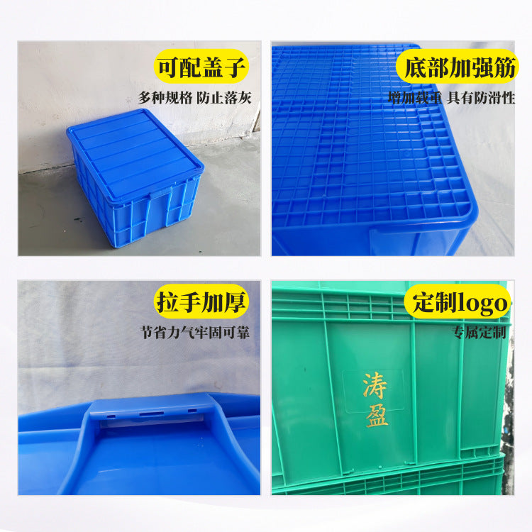 Heavy-Duty Plastic Storage Container Industrial Logistics Crate