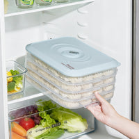 Dumpling Storage Container with Lid, Freezer-Safe Food Organizer for Kitchen Refrigerator