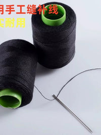 Sewing Thread for Hand & Machine Use - White/Black Polyester Spools for DIY Crafts & Garment Repair