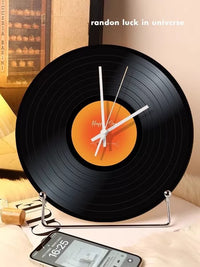 DIY Graffiti Vinyl Record Wall Clock Creative Living Room Decor Birthday Gift