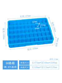 35-Compartment Stackable Plastic Storage Box for Wine Glasses and Parts