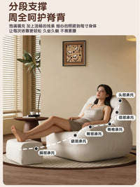 Lazy Sofa Bean Bag Chair for Bedroom, Single Person Tatami Seat, Recliner Lounger
