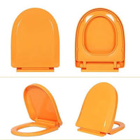 Kids Soft Close Toilet Seat with Slow Lowering Hinge for Toddlers and Children, Bottom Mounted