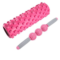 Foam Roller Set Muscle Relaxation Yoga Column Massage Stick Hedgehog Ball Kit