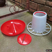 Chicken Feeder and Waterer Set for Poultry Chicks Ducks Geese