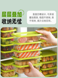 Chahua Fresh-keeping Food Storage Containers for Refrigerator Freezer, Sealed Plastic Lunch Bento Boxes