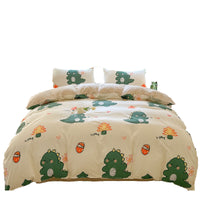 Cartoon Print 3-Piece Duvet Cover Set for Twin Beds