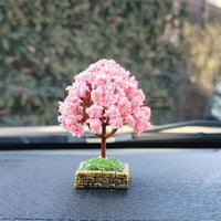 Miniature Artificial Tree Car Dashboard Decoration