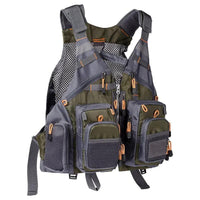 Outdoor Breathable Fishing Vest with Adjustable Straps