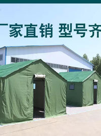 Heavy-Duty Waterproof Insulated Canvas Tent for Outdoor Construction, Emergency Relief, and Farming