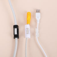 Self-Adhesive Cable Organizer Clips for Desk and Wall Mounting