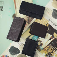 BJD Doll Leather Wallet Card Holder for Uncle Dolls - Horizontal and Vertical Styles in Black and Brown