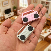 1:12 Dollhouse Miniature Radio Model for Living Room Decor and Photo Props