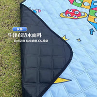 Dopamine Waterproof Camping Mat with Flying Chess Game - Thickened Outdoor Tent Moisture-Proof Picnic Blanket