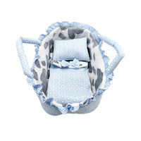 Doll Carrier Basket for Baby Doll Accessories, Pink, Blue, Purple