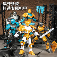 Lucky Multi-Joint Movable 13-inch Action Figure Justice Shield Mecha Toy Building Model Collectible